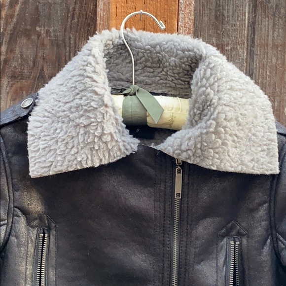 JOU JOU FAUX LEATHER BIKER JACKET - Picture 3 of 14